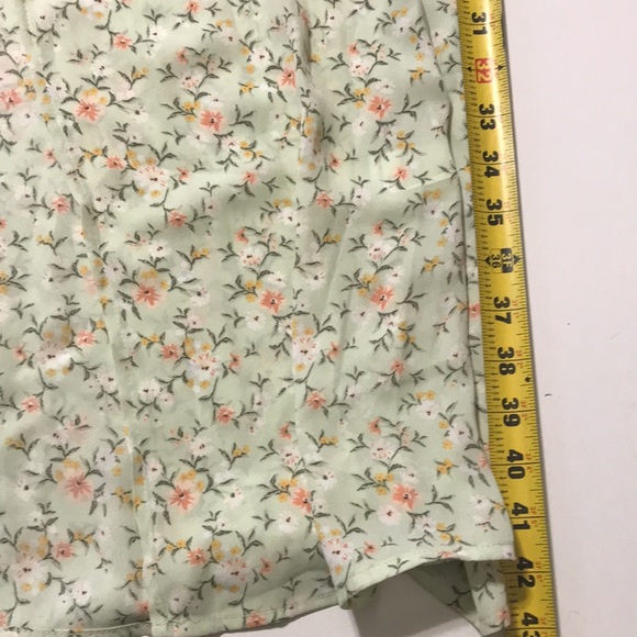 Hesperus New w tags Dress Long Short sleeve light green floral size 3xl - Picture 7 of 7